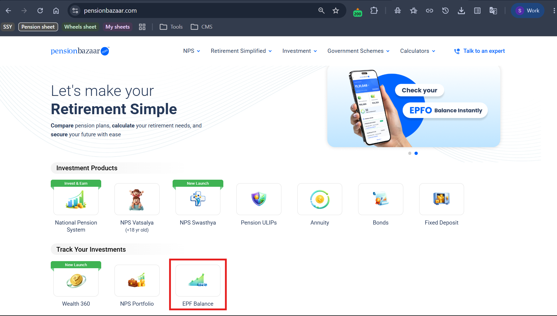 NPS Portfolio Screenshot