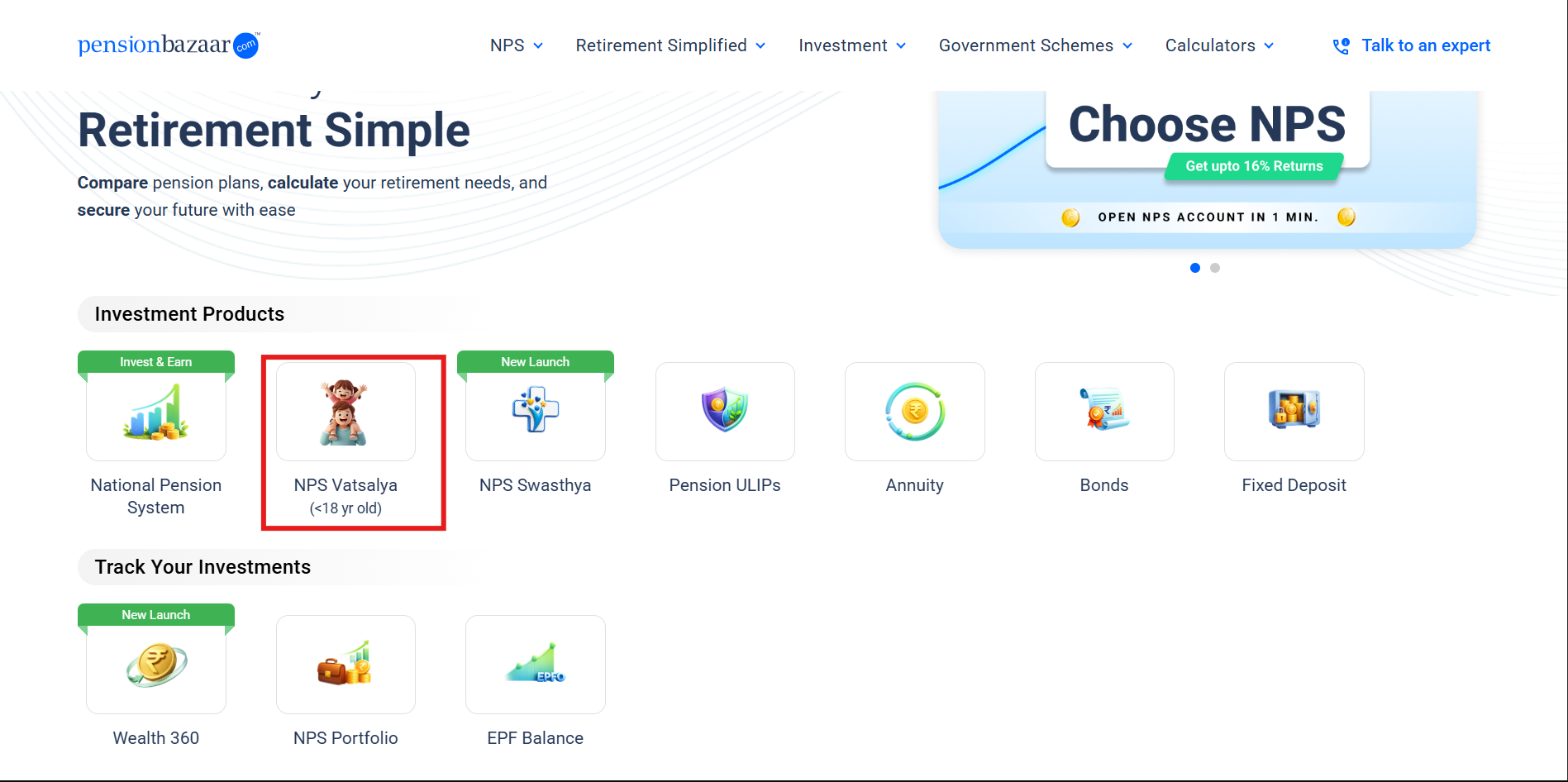 NPS Portfolio Screenshot