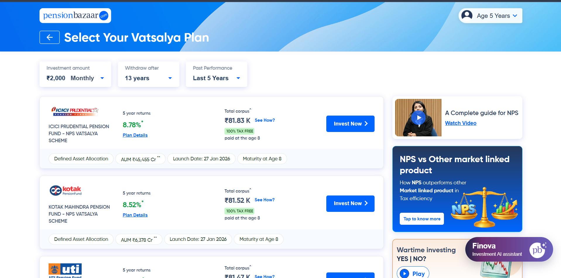 Vatsalya Plans Screenshot